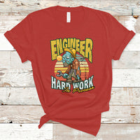 Engineer T Shirt Hard Work In Prosess - Wonder Print Shop