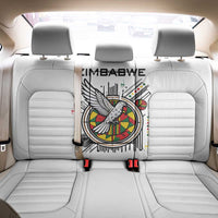 Spirit of Zimbabwe Back Car Seat Cover Tribal Patterns, Flag Colors and Symbol of Peace
