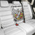 Spirit of Zimbabwe Back Car Seat Cover Tribal Patterns, Flag Colors and Symbol of Peace