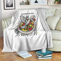 Spirit of Zimbabwe Blanket Tribal Patterns, Flag Colors and Symbol of Peace