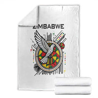 Spirit of Zimbabwe Blanket Tribal Patterns, Flag Colors and Symbol of Peace