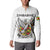 Spirit of Zimbabwe Button Sweatshirt Tribal Patterns, Flag Colors and Symbol of Peace