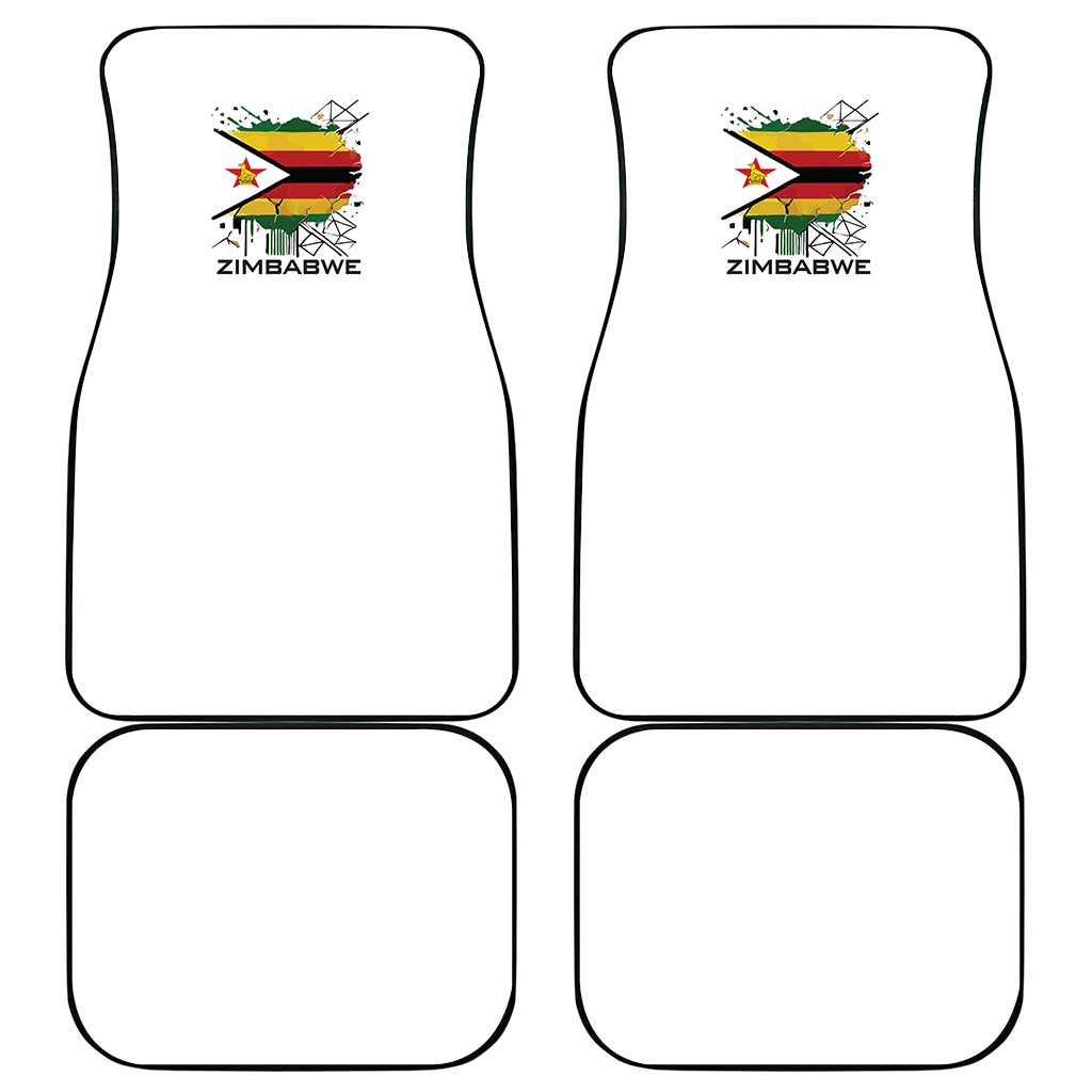 Spirit of Zimbabwe Car Mats Tribal Patterns, Flag Colors and Symbol of Peace