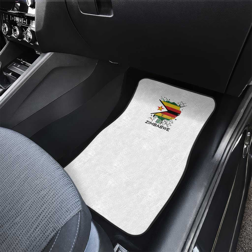 Spirit of Zimbabwe Car Mats Tribal Patterns, Flag Colors and Symbol of Peace