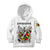 Spirit of Zimbabwe Kid Hoodie Tribal Patterns, Flag Colors and Symbol of Peace