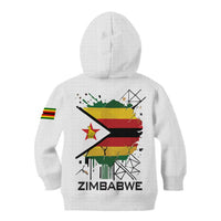 Spirit of Zimbabwe Kid Hoodie Tribal Patterns, Flag Colors and Symbol of Peace