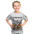 Spirit of Zimbabwe Kid T Shirt Tribal Patterns, Flag Colors and Symbol of Peace