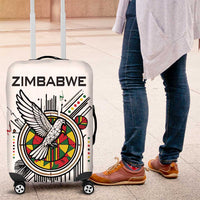 Spirit of Zimbabwe Luggage Cover Tribal Patterns, Flag Colors and Symbol of Peace