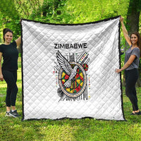 Spirit of Zimbabwe Quilt Tribal Patterns, Flag Colors and Symbol of Peace