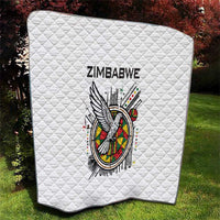 Spirit of Zimbabwe Quilt Tribal Patterns, Flag Colors and Symbol of Peace