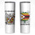 Spirit of Zimbabwe Skinny Tumbler Tribal Patterns, Flag Colors and Symbol of Peace