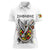 Spirit of Zimbabwe Women Polo Shirt Tribal Patterns, Flag Colors and Symbol of Peace