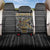 Zimbabwean Bird Statue Back Car Seat Cover Tribal Pattern with National Flag Patch and Heritage Symbol