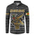 Zimbabwean Bird Statue Button Sweatshirt Tribal Pattern with National Flag Patch and Heritage Symbol