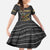 Zimbabwean Bird Statue Family Matching Short Sleeve Bodycon Dress and Hawaiian Shirt Tribal Pattern with National Flag Patch and Heritage Symbol
