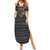 Zimbabwean Bird Statue Family Matching Summer Maxi Dress and Hawaiian Shirt Tribal Pattern with National Flag Patch and Heritage Symbol