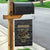 Zimbabwean Bird Statue Garden Flag Tribal Pattern with National Flag Patch and Heritage Symbol