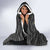 Zimbabwean Bird Statue Hooded Blanket Tribal Pattern with National Flag Patch and Heritage Symbol