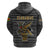 Zimbabwean Bird Statue Hoodie Tribal Pattern with National Flag Patch and Heritage Symbol