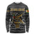 Zimbabwean Bird Statue Long Sleeve Shirt Tribal Pattern with National Flag Patch and Heritage Symbol