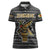 Zimbabwean Bird Statue Women Polo Shirt Tribal Pattern with National Flag Patch and Heritage Symbol