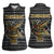 Zimbabwean Bird Statue Women Sleeveless Polo Shirt Tribal Pattern with National Flag Patch and Heritage Symbol