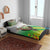Zimbabwe Vibe Bedding Set Tribal-Inspired Background with Geometric Flag Color Design