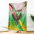 Zimbabwe Vibe Blanket Tribal-Inspired Background with Geometric Flag Color Design