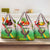 Zimbabwe Vibe Grocery Bag Tribal-Inspired Background with Geometric Flag Color Design