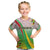 Zimbabwe Vibe Kid T Shirt Tribal-Inspired Background with Geometric Flag Color Design