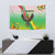 Zimbabwe Vibe Tapestry Tribal-Inspired Background with Geometric Flag Color Design