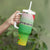 Zimbabwe Vibe Tumbler With Handle Tribal-Inspired Background with Geometric Flag Color Design