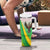 Zimbabwe Vibe Tumbler With Handle Tribal-Inspired Background with Geometric Flag Color Design