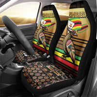 Zimbabwe Pride Car Seat Cover Zimbabwean Bird, Tribal Patterns and Pan-African Colors