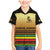 Zimbabwe Pride Family Matching Mermaid Dress and Hawaiian Shirt Zimbabwean Bird, Tribal Patterns and Pan-African Colors