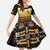 Zimbabwe Pride Family Matching Off Shoulder Maxi Dress and Hawaiian Shirt Zimbabwean Bird, Tribal Patterns and Pan-African Colors