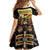 Zimbabwe Pride Family Matching Off Shoulder Maxi Dress and Hawaiian Shirt Zimbabwean Bird, Tribal Patterns and Pan-African Colors