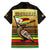 Zimbabwe Pride Family Matching Off Shoulder Maxi Dress and Hawaiian Shirt Zimbabwean Bird, Tribal Patterns and Pan-African Colors