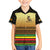 Zimbabwe Pride Family Matching Off Shoulder Maxi Dress and Hawaiian Shirt Zimbabwean Bird, Tribal Patterns and Pan-African Colors