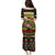 Zimbabwe Pride Family Matching Puletasi and Hawaiian Shirt Zimbabwean Bird, Tribal Patterns and Pan-African Colors