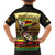 Zimbabwe Pride Family Matching Summer Maxi Dress and Hawaiian Shirt Zimbabwean Bird, Tribal Patterns and Pan-African Colors
