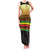 Zimbabwe Pride Family Matching Tank Maxi Dress and Hawaiian Shirt Zimbabwean Bird, Tribal Patterns and Pan-African Colors