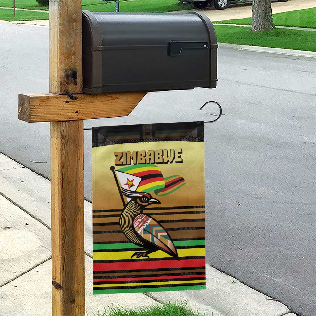 Zimbabwe Pride Garden Flag Zimbabwean Bird, Tribal Patterns and Pan-African Colors