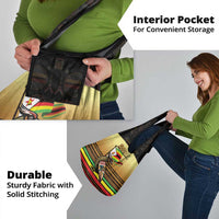 Zimbabwe Pride Grocery Bag Zimbabwean Bird, Tribal Patterns and Pan-African Colors