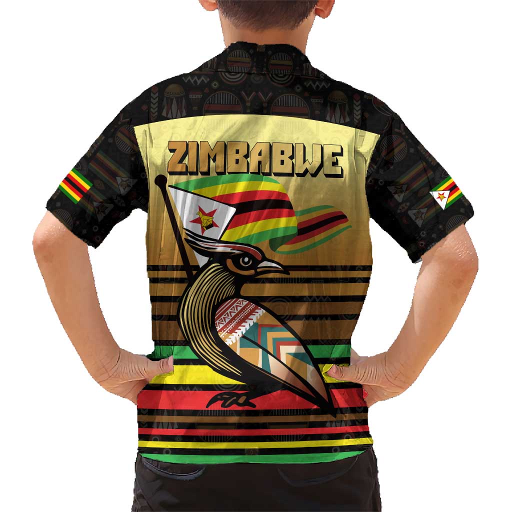 Zimbabwe Pride Hawaiian Shirt Zimbabwean Bird, Tribal Patterns and Pan-African Colors