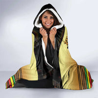 Zimbabwe Pride Hooded Blanket Zimbabwean Bird, Tribal Patterns and Pan-African Colors