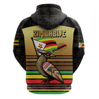 Zimbabwe Pride Hoodie Zimbabwean Bird, Tribal Patterns and Pan-African Colors