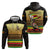 Zimbabwe Pride Hoodie Zimbabwean Bird, Tribal Patterns and Pan-African Colors