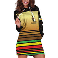 Zimbabwe Pride Hoodie Dress Zimbabwean Bird, Tribal Patterns and Pan-African Colors
