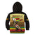 Zimbabwe Pride Kid Hoodie Zimbabwean Bird, Tribal Patterns and Pan-African Colors